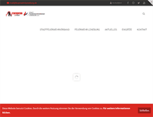 Tablet Screenshot of feuerwehrlueneburg.de
